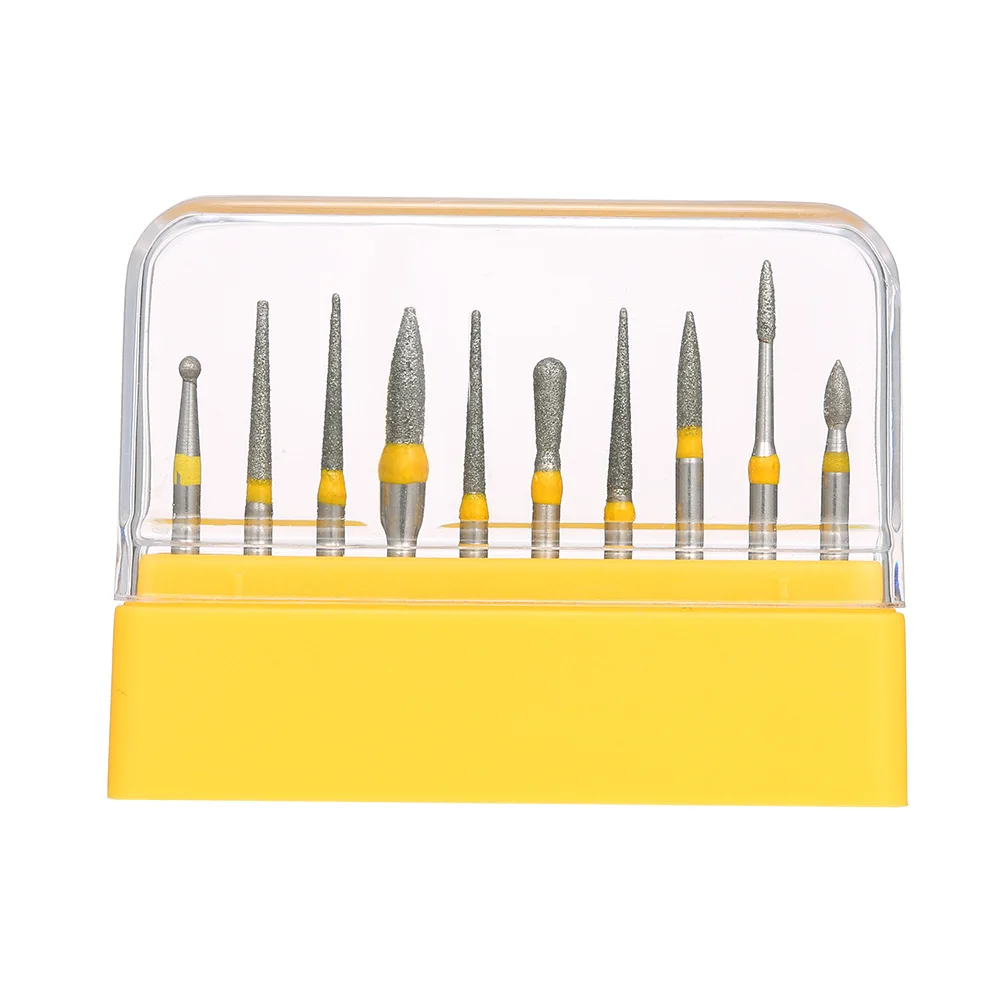 10 шт. Стоматологические алмазные боры высокоскоростные наконечники сверла