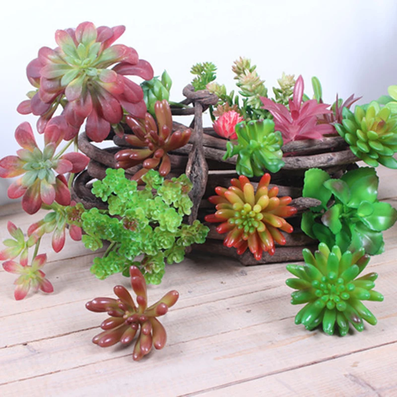 Офисная гостиная имитация мини сочные украшения Пластиковые Лотос бонсай