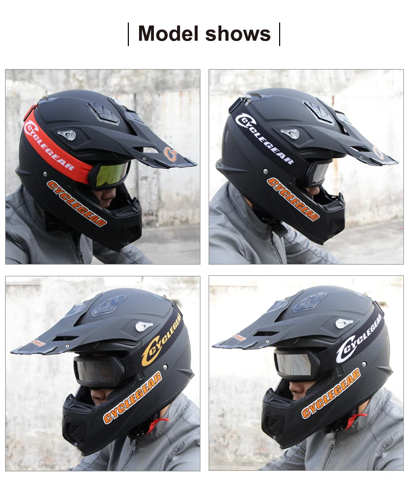 Cyclegear CG17 Мотоцикл MX внедорожные мотокросса очки солнцезащитные очки шлем маска гоночная мото велосипед Верховая езда анти-противотуманные очки