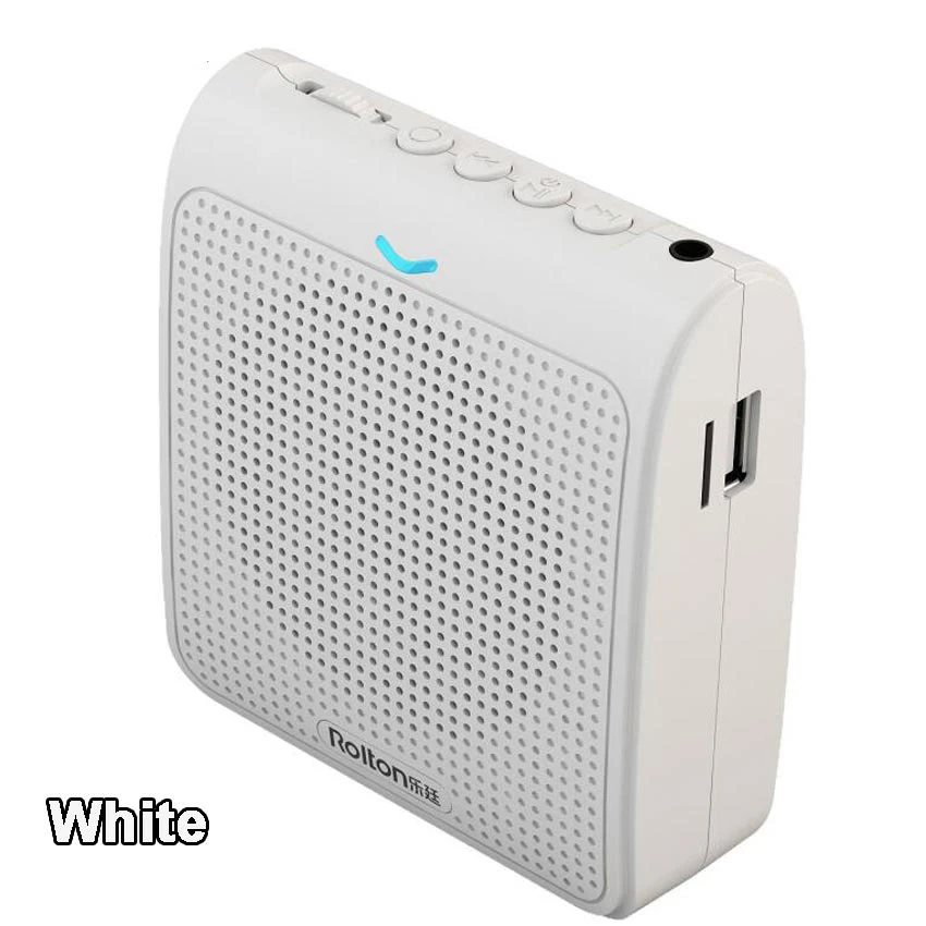 Rolton K100 Portable Loud Speaker Mini Voice Amplifier Microphone With USB TF Card FM Radio For Teacher Tour Guide Promotion | Электроника