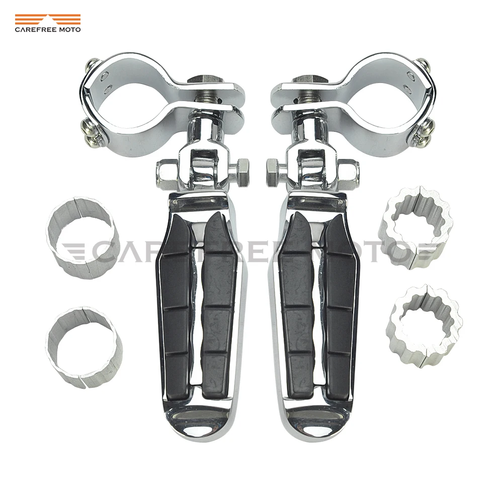Хромированный чехол для подставки ног мотоцикла 1 дюйм 30 мм 35 Honda Suzuki Yamaha Kawasaki Harley