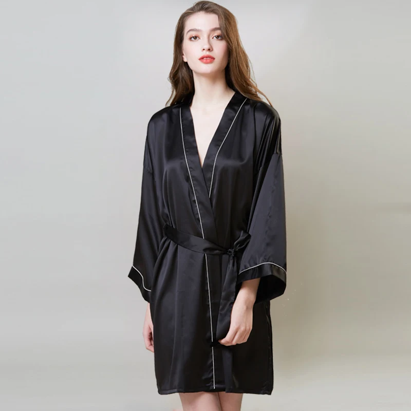 Халат-кимоно Женский из искусственного шелка пикантное нижнее белье для
