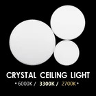 Хрустальная потолочная круглая лампа 18 Вт 24 Вт 36 Вт 48 Вт естесветильник щение 110V22 0 В Gear новинка современный домашний интерьер гостиная Декор Fixtur