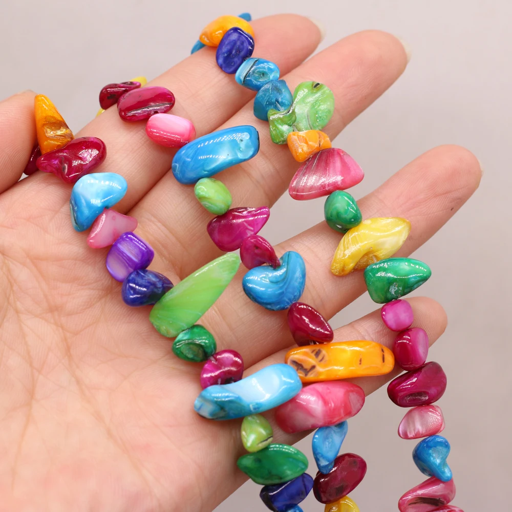 

2021 Hot Selling New Product Natural Shell Beads Irregular Rectangular Fashion High Quality Beaded for Making Necklace Bracelet