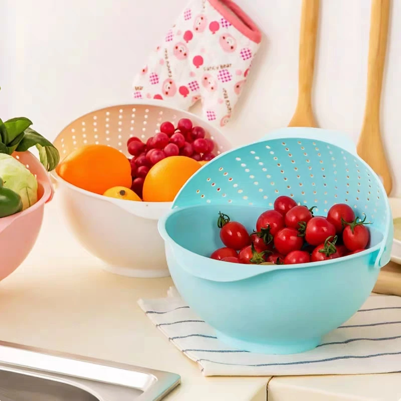 Мульти двойная кухонная дренажная корзина для воды дуршлаг мытья раковины