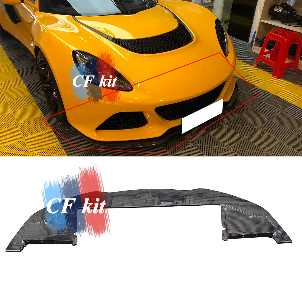 Передний бампер CF Kit для Lotus открывает спойлер S 2015up оригинальный стиль настоящие