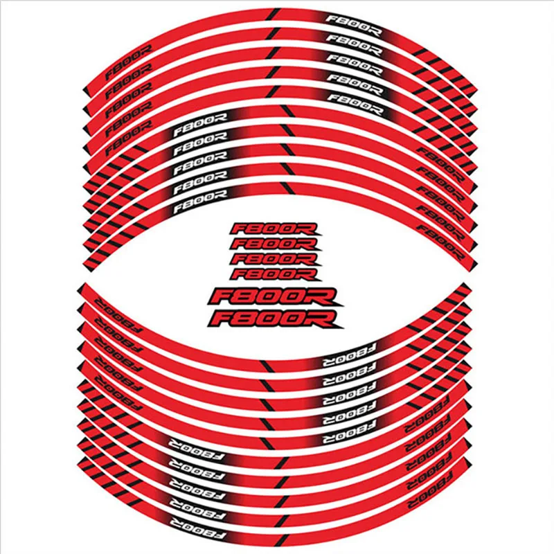 

For BMW F800R F800 R f800r Tire Waterproof Reflectives Protection Sticker Motorcycle Wheel LOGO Decals Sticker Set Accessories