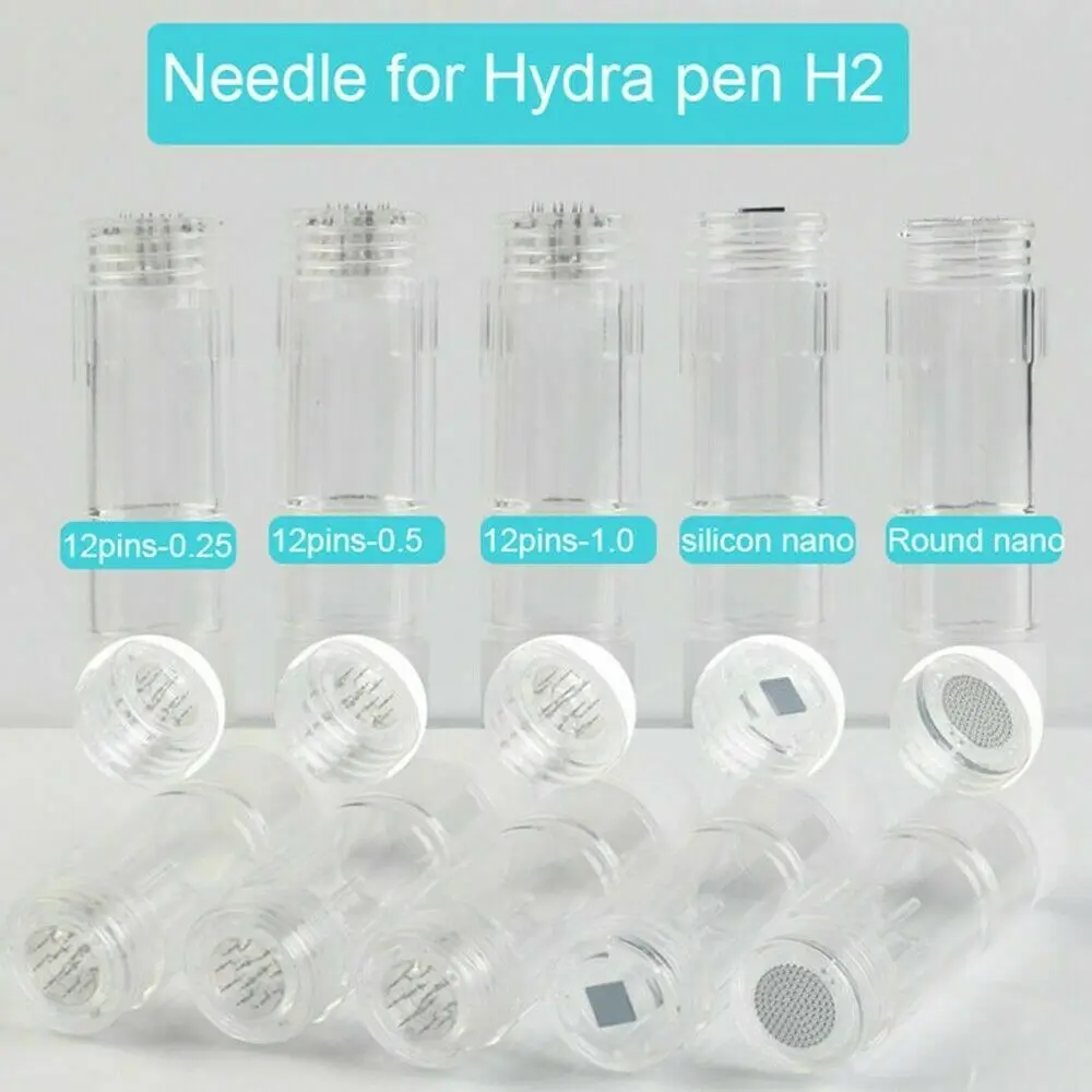 

FDA 50pcs New Hydra.Pen H2 12 Pin Nano Derma Pen Cartridge Different Essence Derma Stamp Cartridges Skin Care Micro Needlin MTS