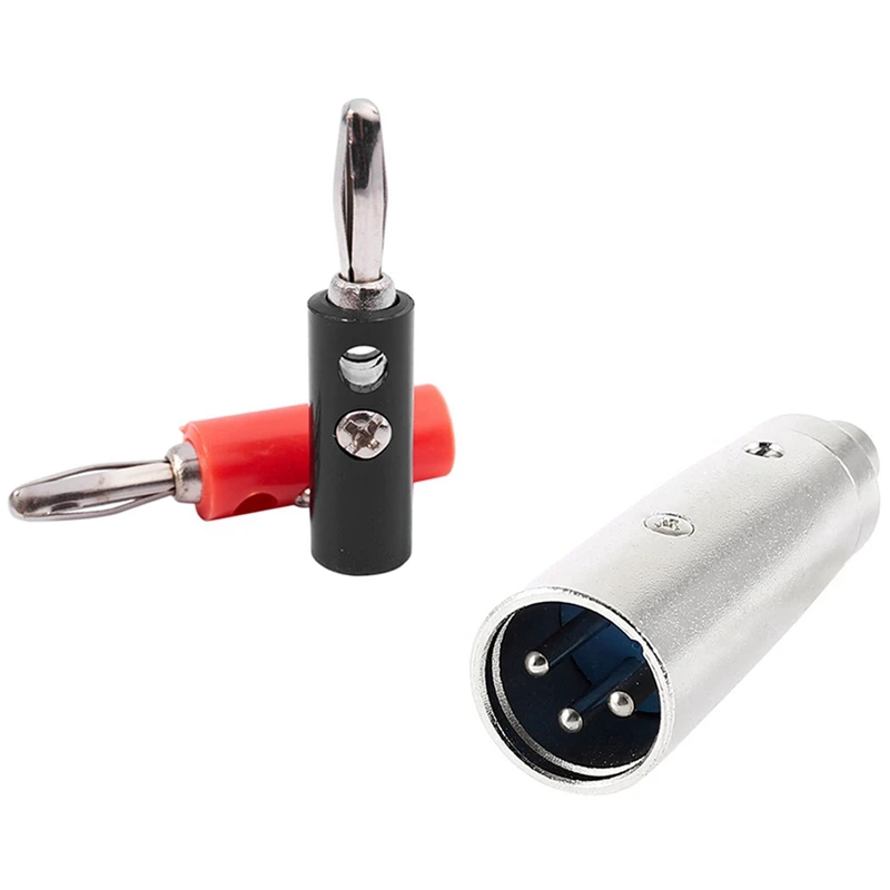 10x Пластик o Динамик кабель Разъем для подключения типа Банан & 1x RCA Женский Джек 3