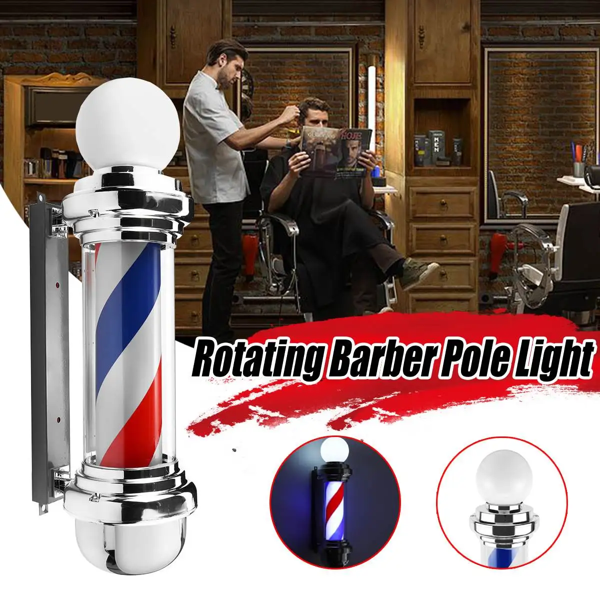 Парикмахерский светодиодный светильник вращающийся для парикмахерской лампа с