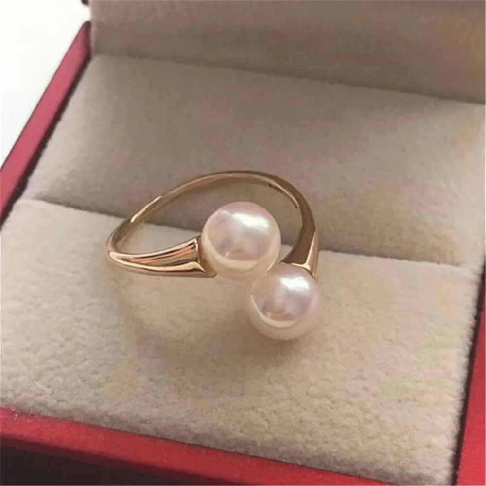 

Pearl Ring Settings, Fashionable Ring Findings, Adjustable Size 925 Silver Ring Jewelry DIY Making No Pearl