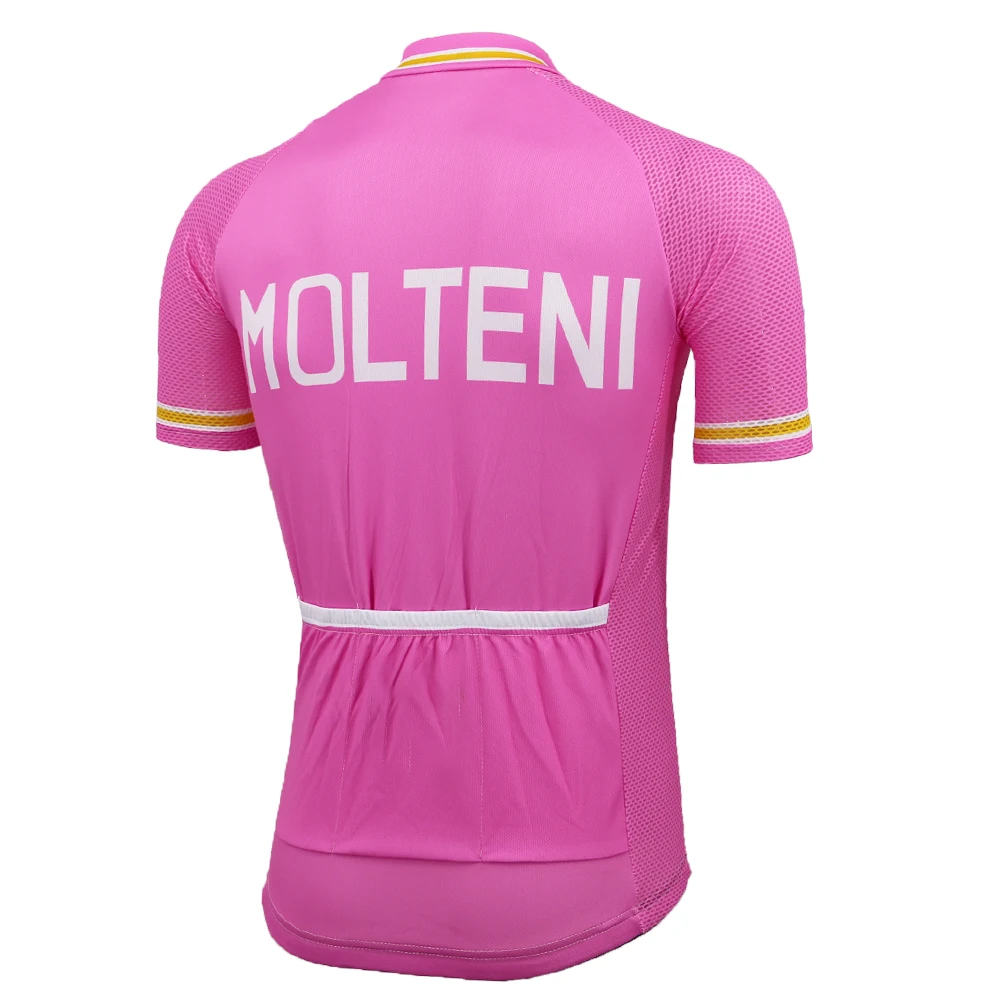 Розовая итальянская велосипедная Джерси MOLTENI ropa ciclismo Одежда mtb Триатлон летняя