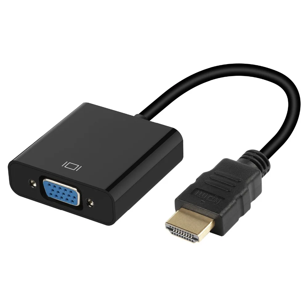 1080P HDMI мужчин и женщин VGA с аудио видео конвертер Кабель 2 a переключатель адаптер