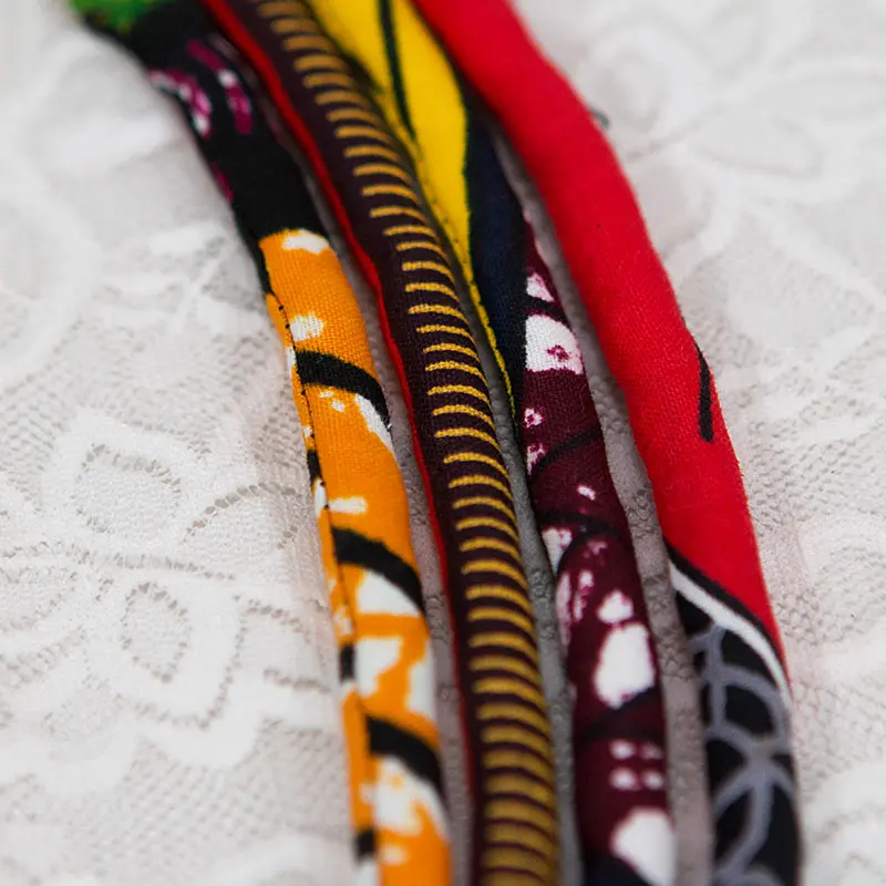 2021 последний богемский Стиль чокер с кнопками ожерелье африканская ткань ручной