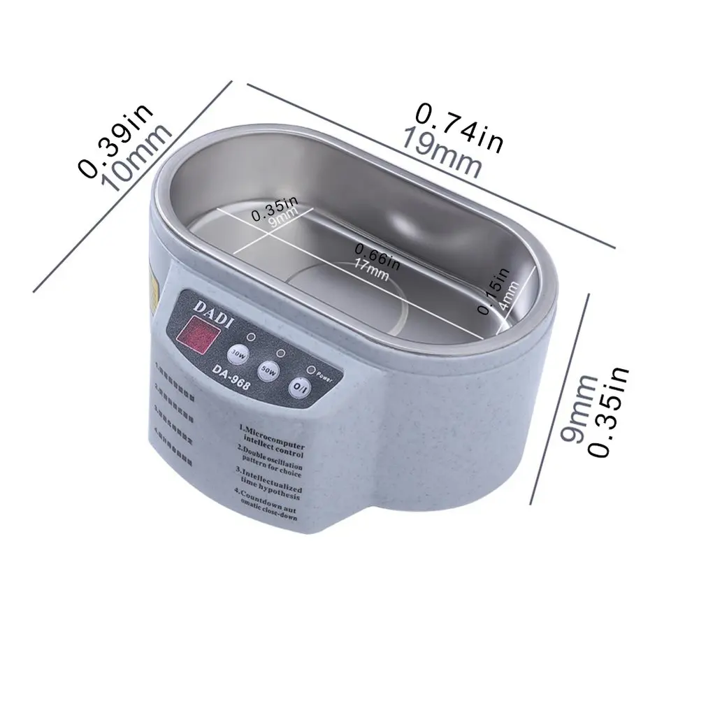 

Mini Ultrasonic Cleaner Jewelry Glasses Circuit Board Cleaning Machine Intelligent Control Ultrasonic Cleaner Bath