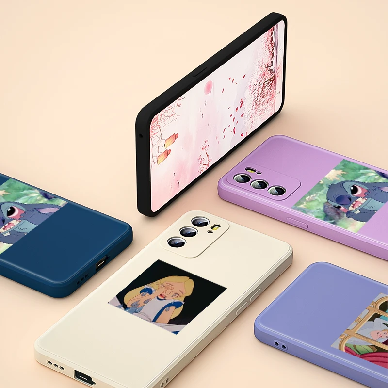 

Cartoon Princess Art For OPPO Reno 6 5 5K 5F 4F 4Z 4 3 2 2F 2Z Z Pro Plus Lite 5G Phone Case Liquid Silicone Soft Cover