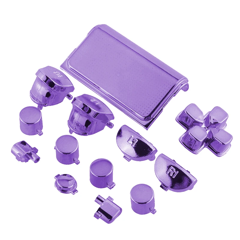 

13PCS/Lot Fashion Full Buttons Mod Kits Set Chrome Gold For Playstation 4 for PS4 Controller Joystick Video 1set 7colors