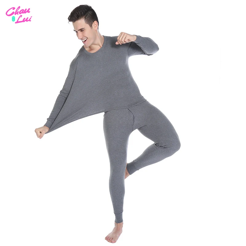 Мужской комплект термобелья Chau ему зимние хлопковые кальсоны сохраняющие тепло