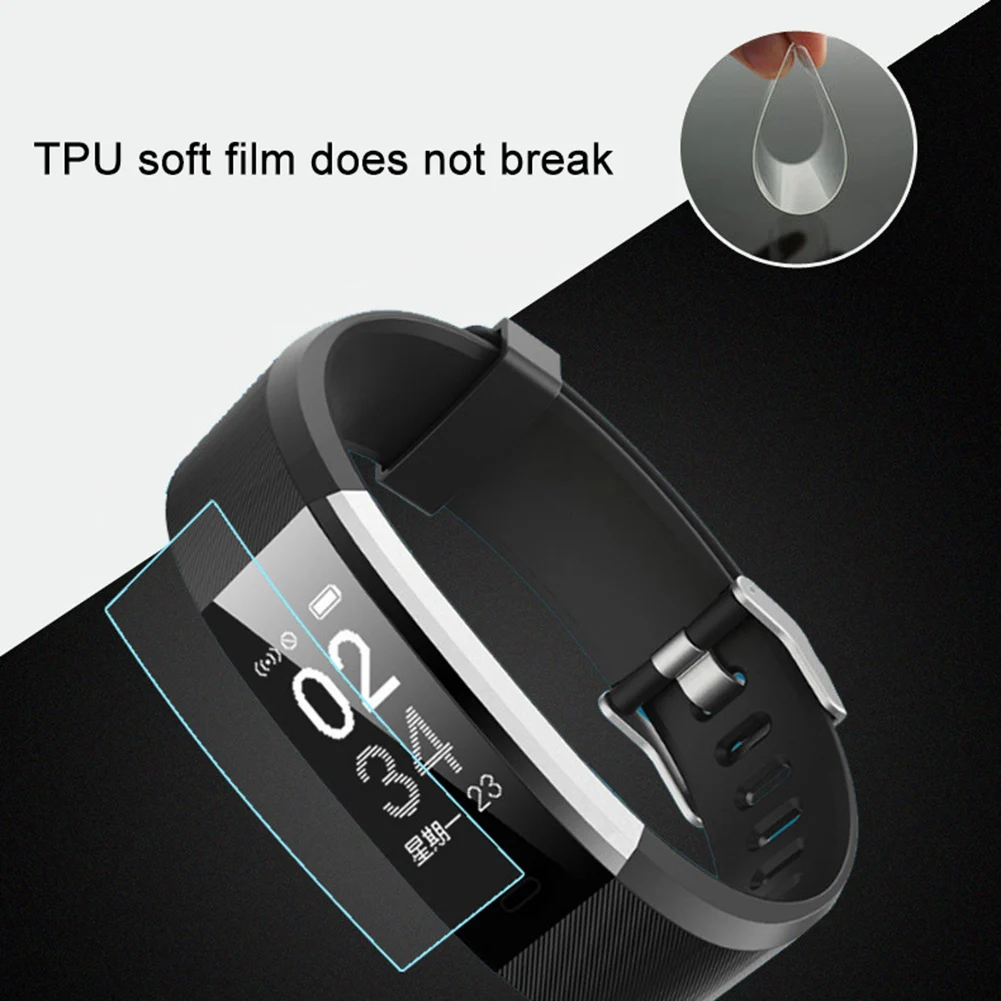 3 шт ТПУ Смарт Браслет полное покрытие передний экран Защитная пленка для ID 115 Plus HD