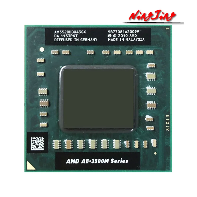 AMD A8 Series 3520M 3520 M 1 6 GHz четырехъядерный процессор AM3520DDX43GX разъем FS1|Процессоры| |