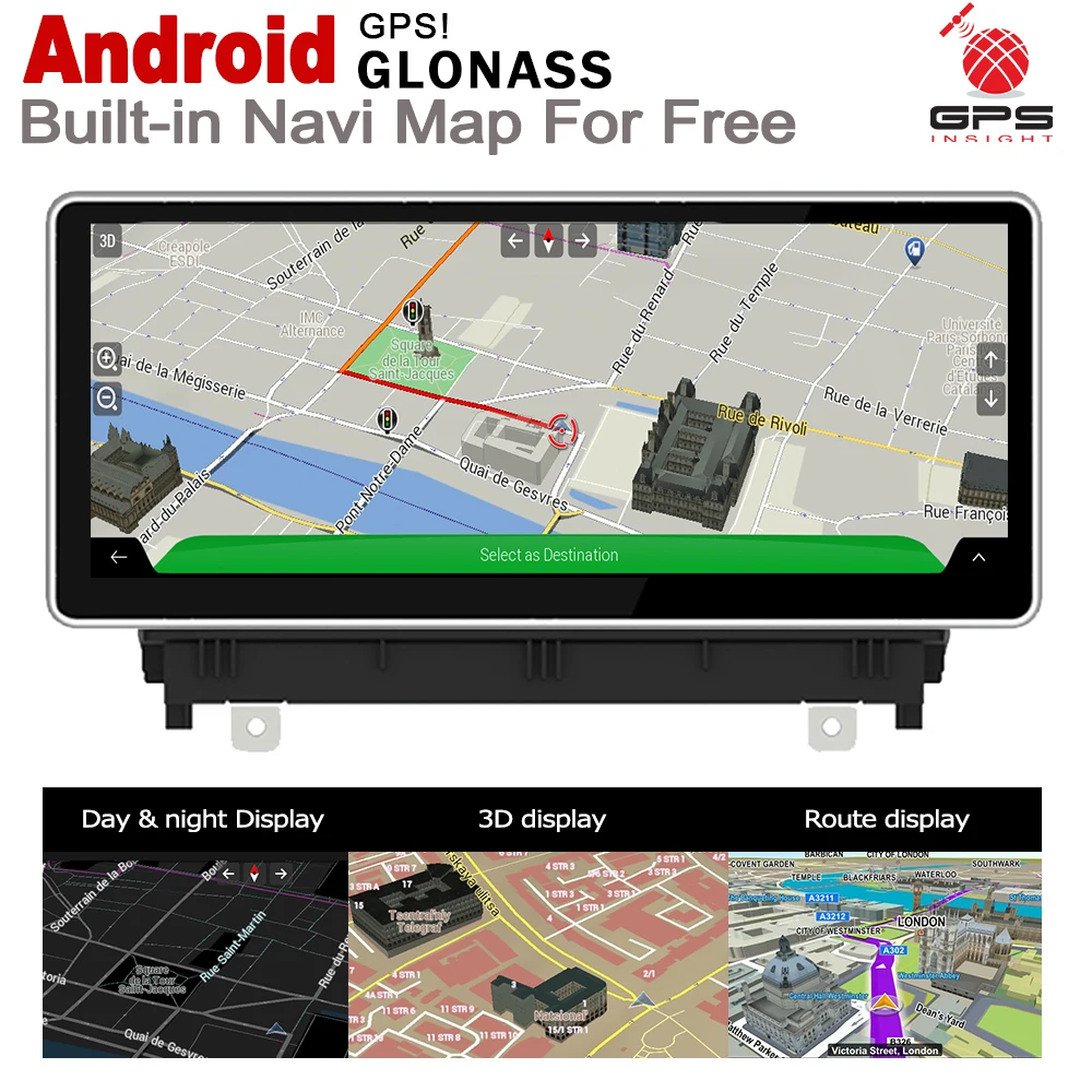 10 25 &quotHD экран стерео Android 7 0 up Автомобильный GPS навигатор карта для Audi A3 8V 2014 ~ 2017 MMI