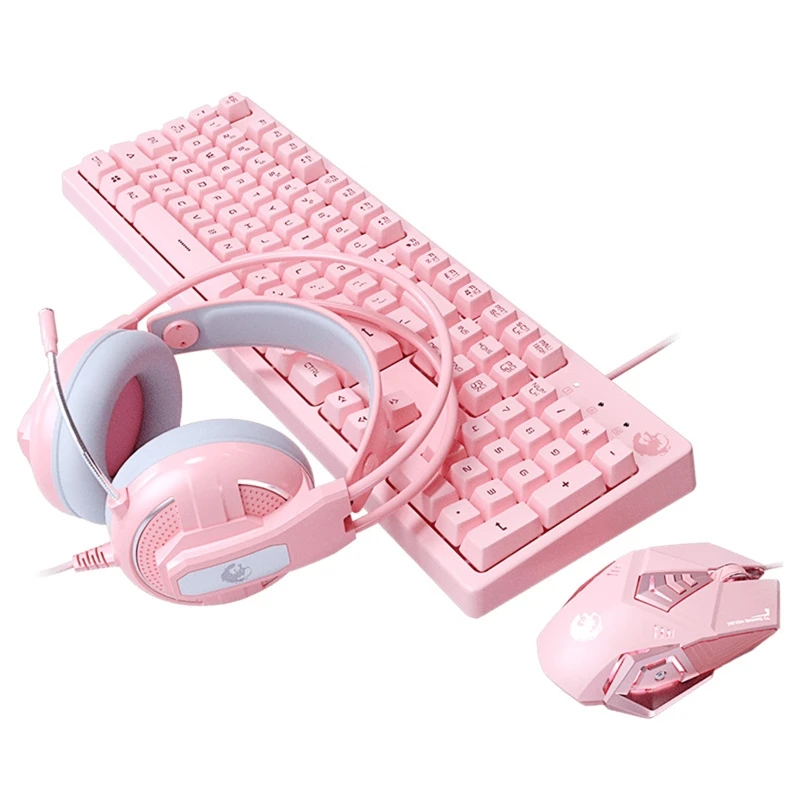 

Wired Mechanical Keyboard Gaming Mouse Noise Reduction Headphones Mouse Pad