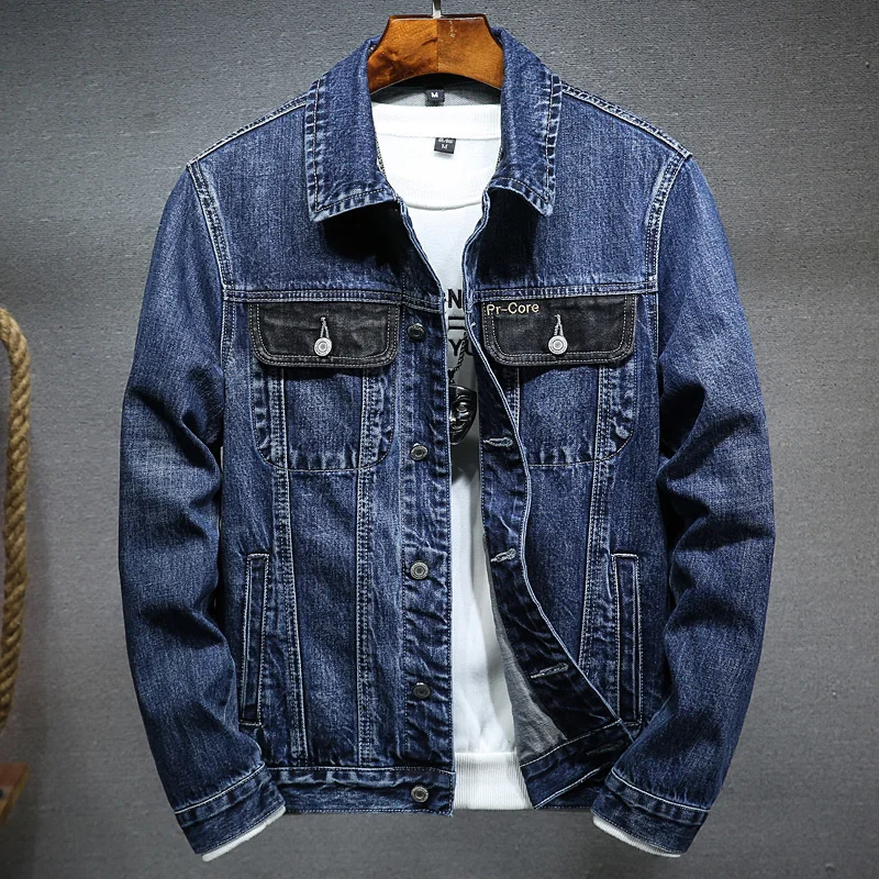 

Denim jacket men's spring and autumn 2020 new Korean fashion casual men's wear Plush thickened clothes fashion coat
