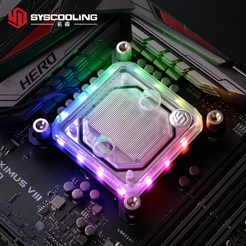 Комплект жидкостного охлаждения ПК Syscooling для Intel 240 мм медный радиатор с