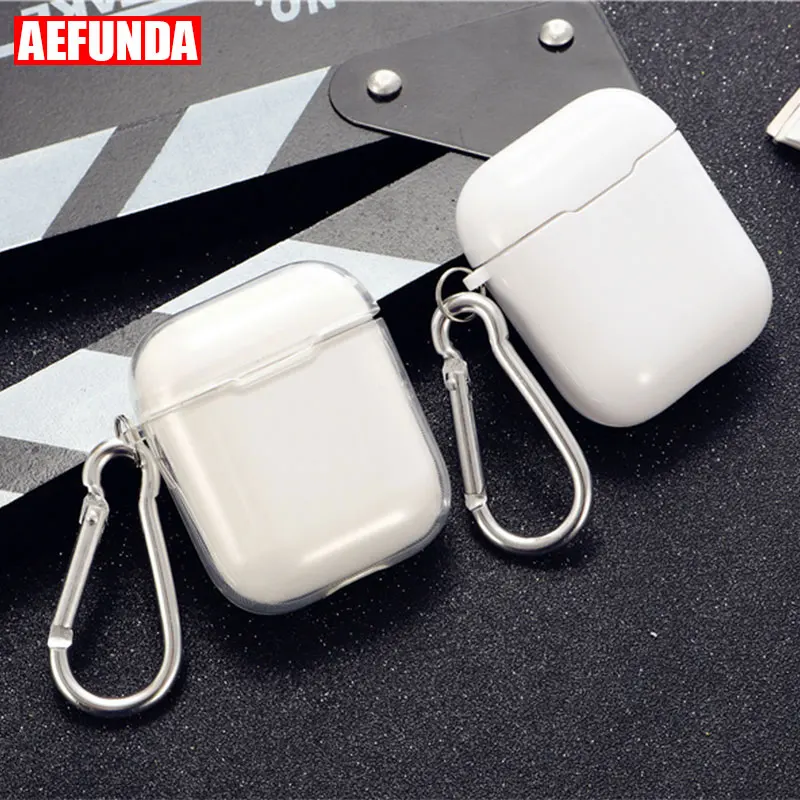 Прозрачный мягкий силиконовый чехол для Airpods беспроводные наушники из ТПУ Apple Air