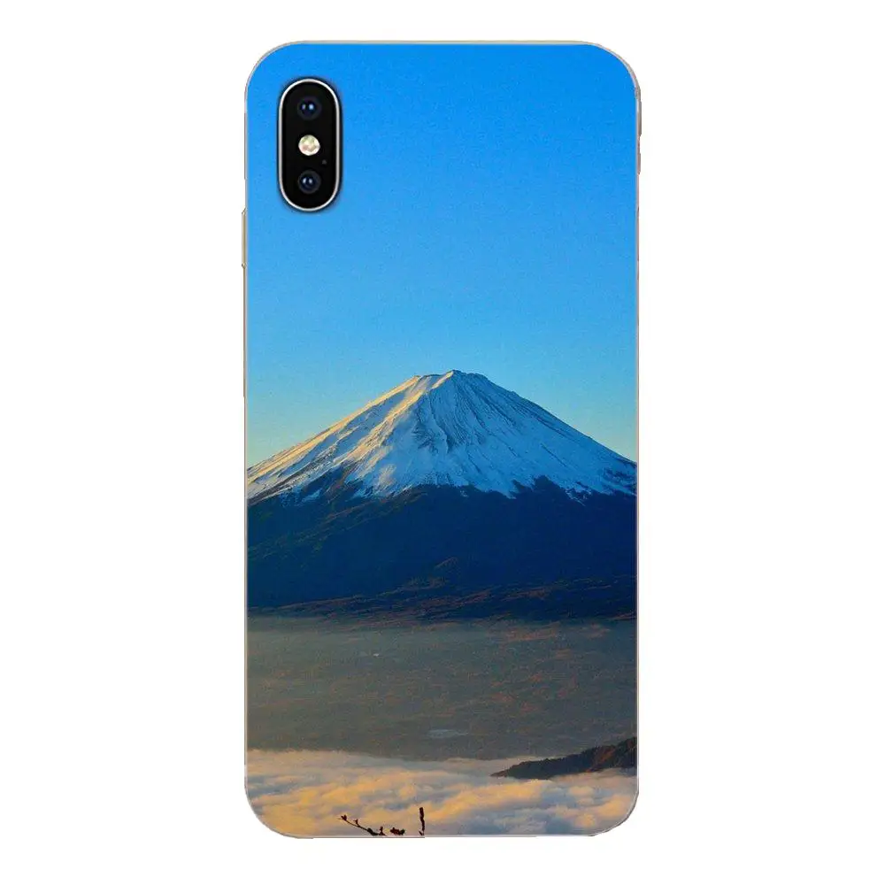 Мягкий защитный чехол для samsung Galaxy Note 5 8 9 S3 S4 S5 S6 S7 S8 S9 S10 5G mini Edge Plus Lite крепление Fuji