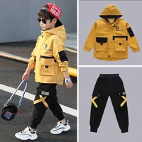 new arrive spring autumn baby boys boys set kids coat pants outfits teenage casual tops children clothing suit high quality
