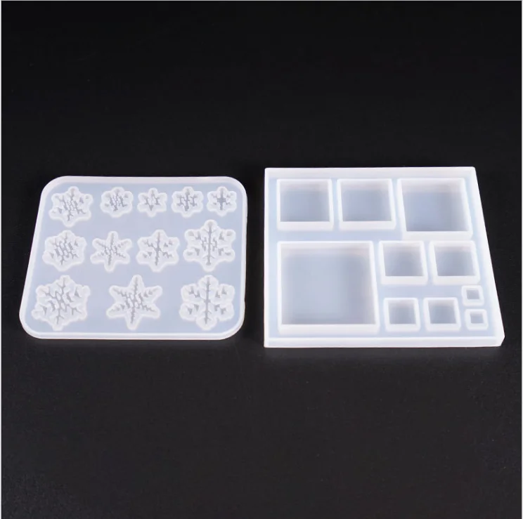 DIY кристальная эпоксидная форма Снежинка квадратная мульти Спецификация кулон