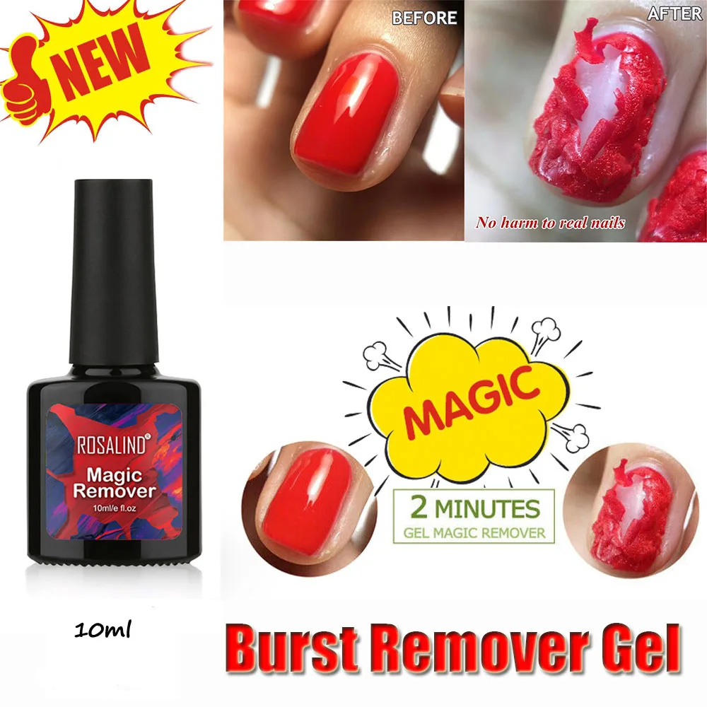 1Pack 10/15ml NEW DESIGN Burst Magic Remove UV Gel Blue Bottle Nail Polish Soak off Acrylic Clean Degreaser Nail Art
