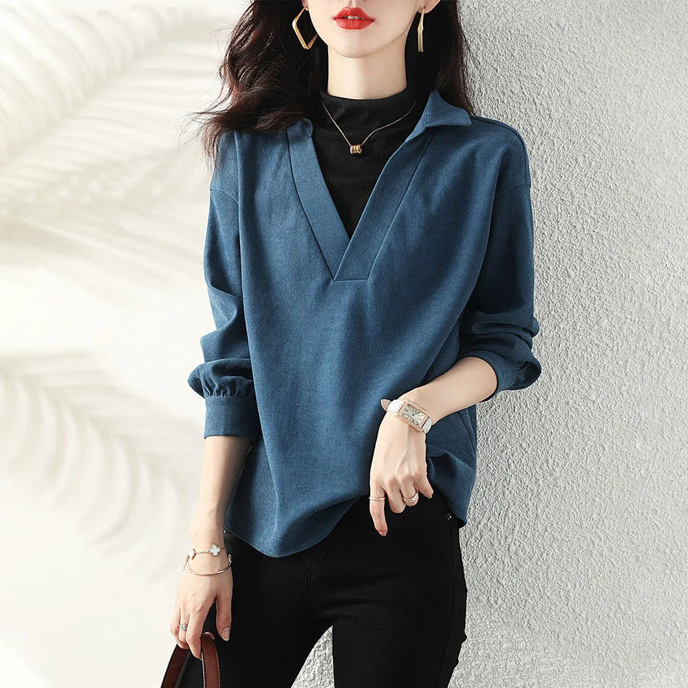 Женский пуловер из двух частей Повседневный с вышивкой в уличном стиле