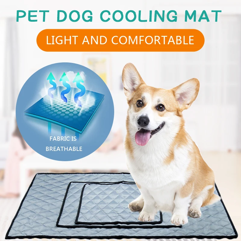 

Summer Dog Cooling Mat Pet Ice Pad Comfortable And Breathable Dogs Sofa Bed For Dogs Cats Sleeping Cushion Pet Accessories