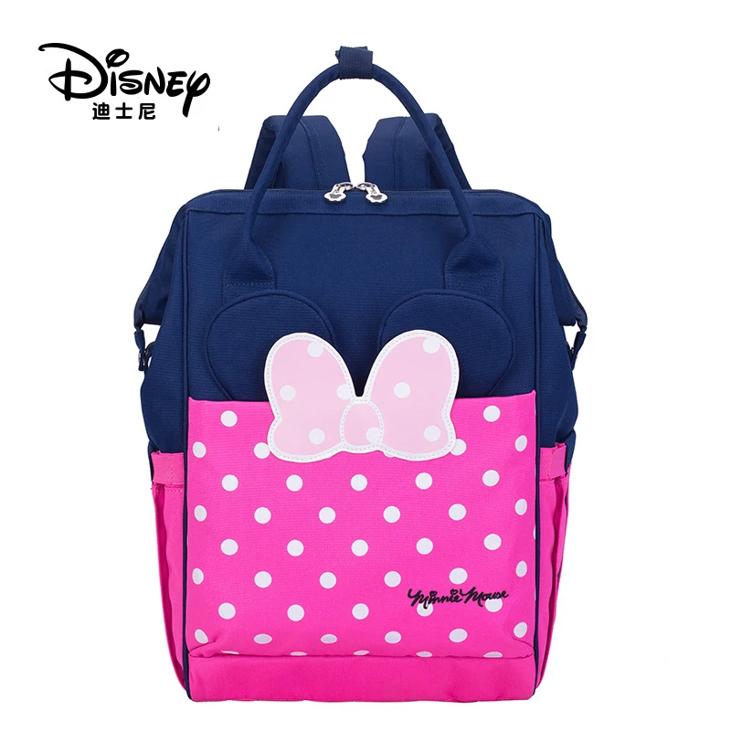 

Disney Mickey Mouse Backpack Fashion Cartoon Large Capacity Mini Student Schoolbag Girl Handbag Bookbag Boy Shoulder Hobos
