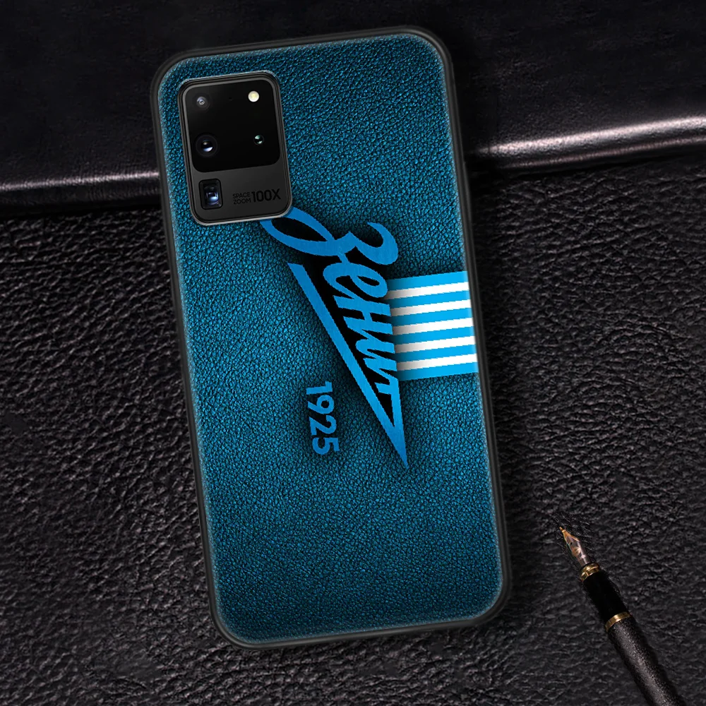 

FC Zenit Phone Case Cover Hull For Samsung Galaxy S 6 7 8 9 10 e 20 Edge Note 8 9 10 Plus black Bumper Soft Coque Luxury Shell
