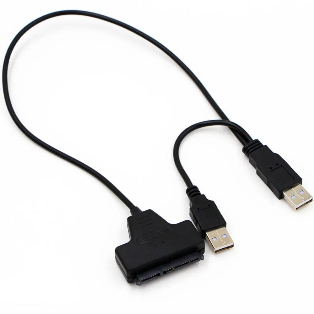 

Converter USB 2.0 SATA 7+22Pin to USB 2.0 Adapter Cable For 2.5 HDD Laptop Hard Disk Drive Computer Accessories High Quality