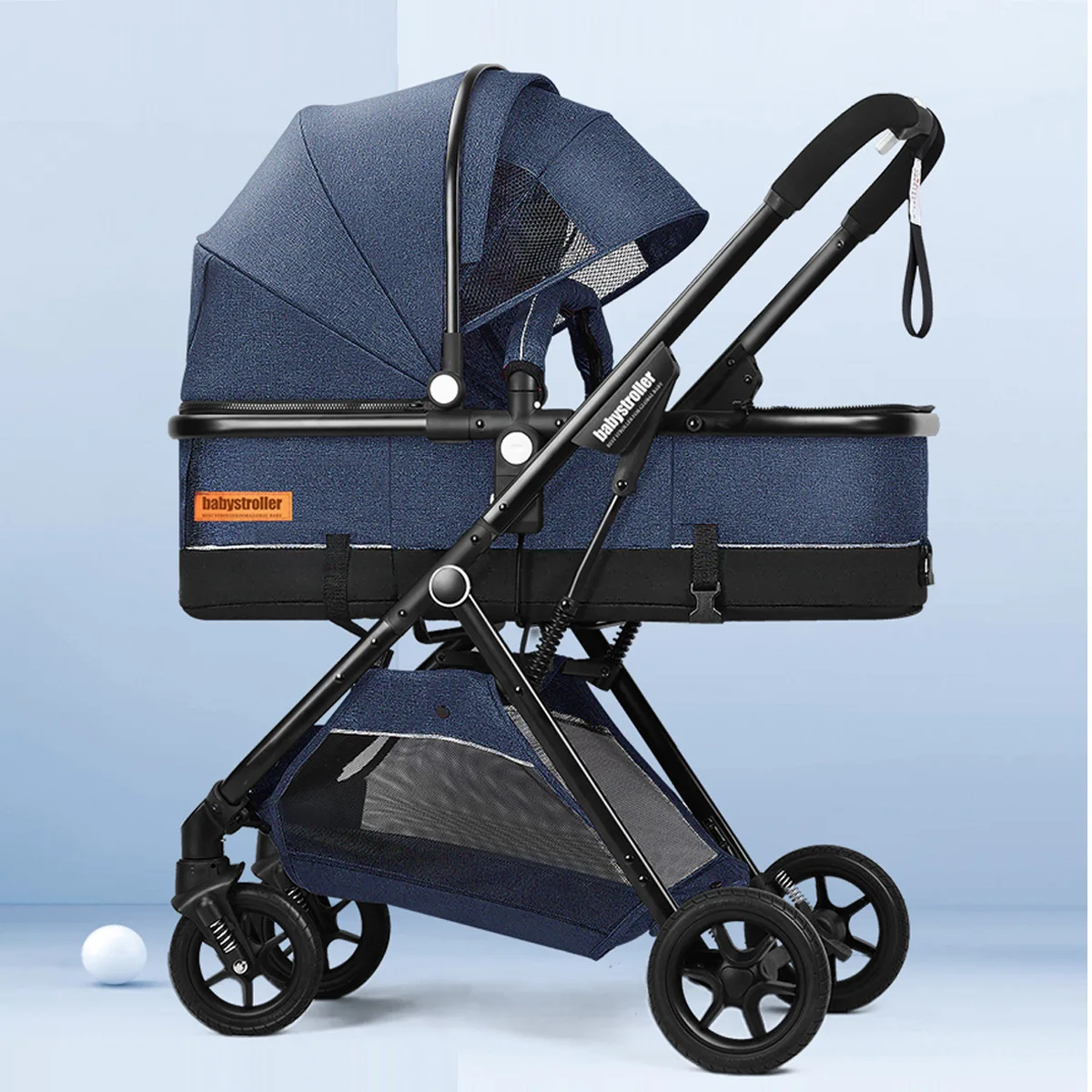 High Landscape Stroller for Newborn Children Lightweight Folding Two-way Shock-absorbing Baby Carriage  Baby Car Travel Stroller