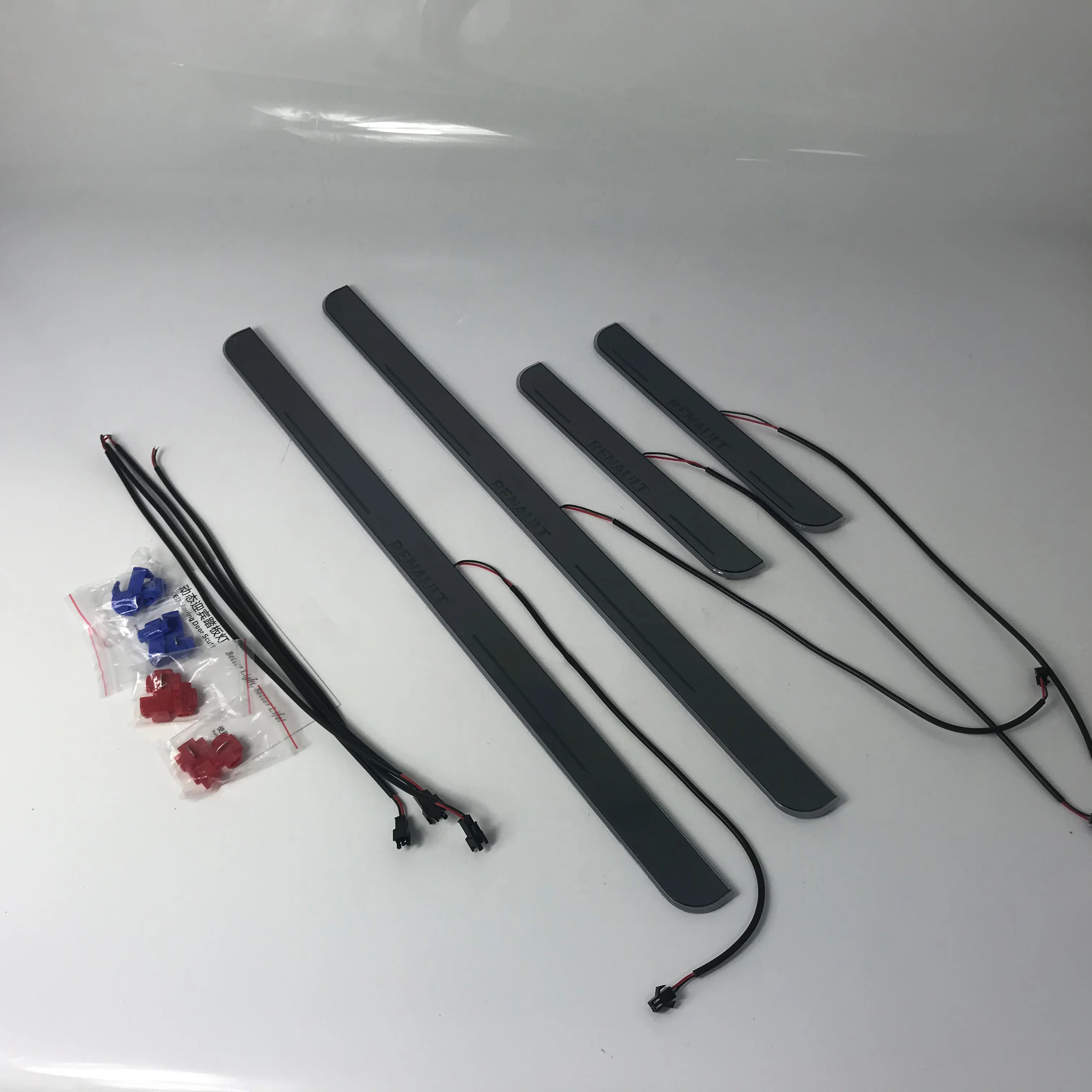 

Led moving door scuff forRenault duster clio special-purpose ynamic door sill plate welcome lamp lining overlay Flow/fixed light