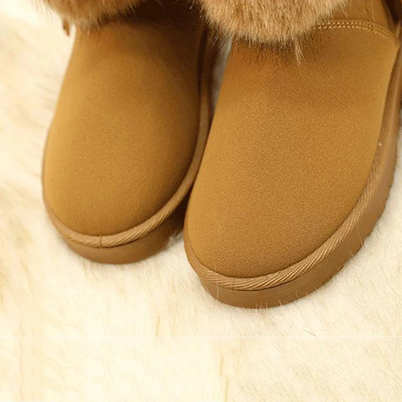 Зимние женские ботильоны теплые зимние ботинки с кисточками обувь из