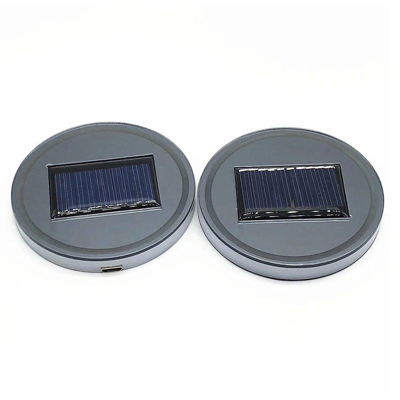 2 шт./компл. Универсальный светодиодный декоративный коврик для подстаканника в