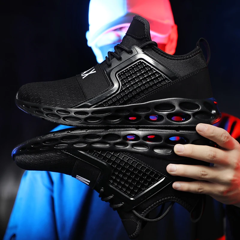 

Leisure Shoes Men's Sneakers 2020 Sport Sneaker Casual Shoes Man Men Mens Trainers Mesh Fashion Solid White Knitting