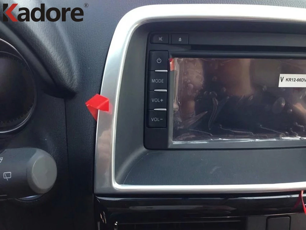 Матовый чехол для панели управления центром Mazda CX5 2012 2013 2014 2015 2016 отделка салона