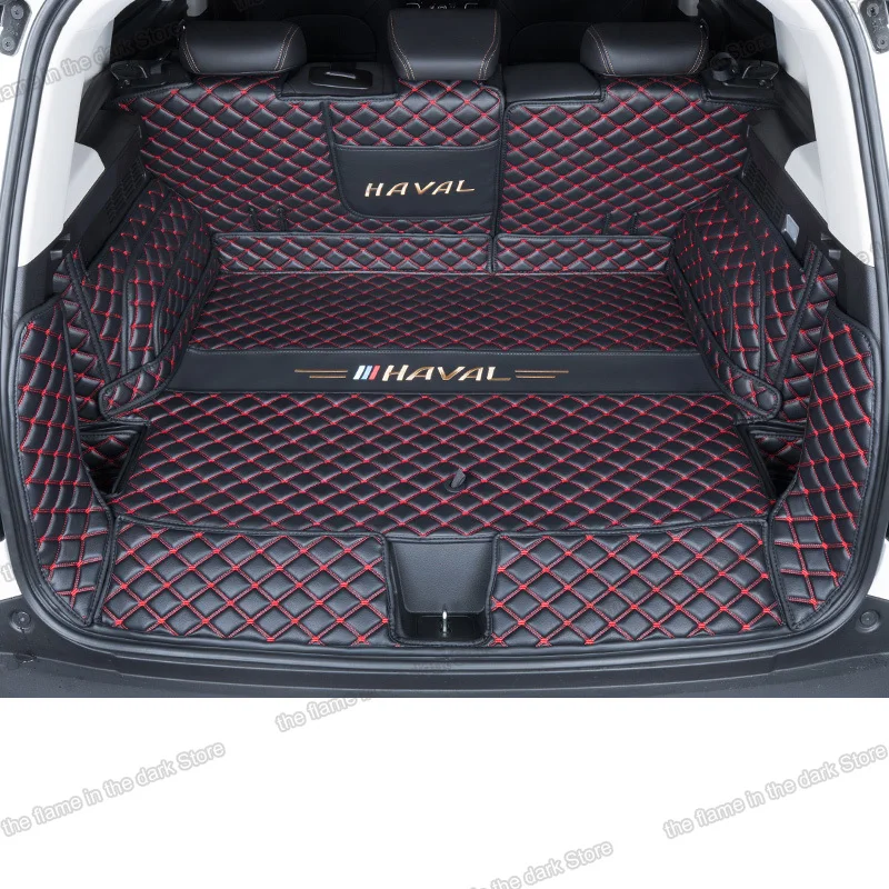 

for haval big dog leather car trunk mat cargo liner 2020 2021 2022 cover carpet boot accessory auto interior details styling