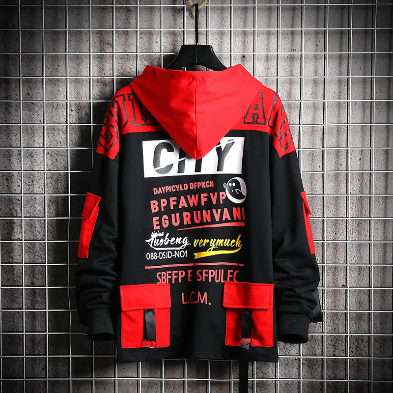 Мужские толстовки с капюшоном 2020 Демисезонный мужской свитер в стиле хип хоп