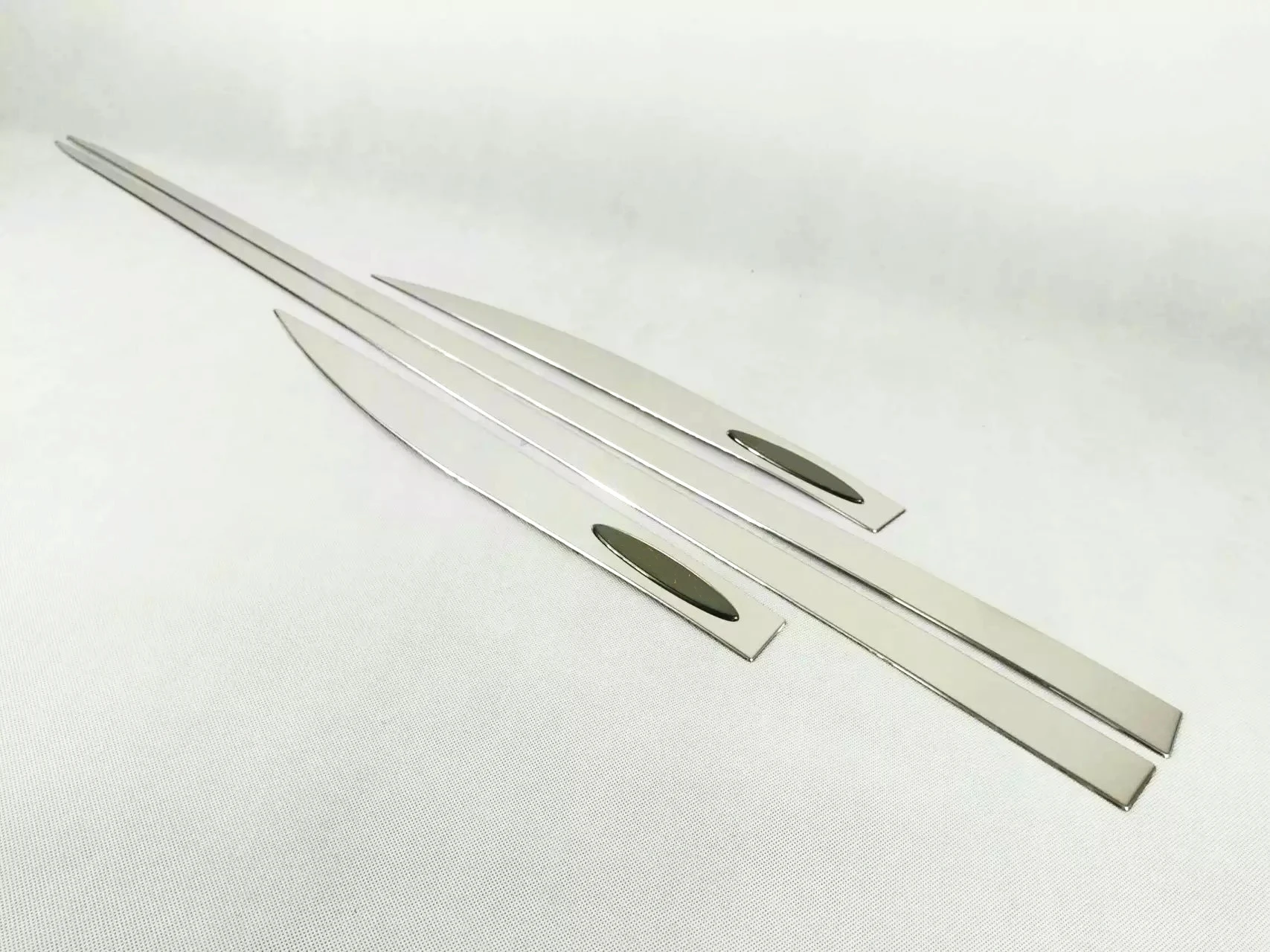 steel blask Для Honda Civic 10TH поколения ABS хромированный корпус обшивки двери анти-столкновения светильник дощатой дверью отделочная полоса 4 шт - Цвет: steel blask