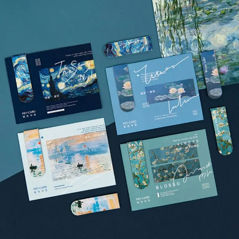 An Art Gallery Van Gogh Monet магнитная закладка для Instagram креативная самодельная блокнотная