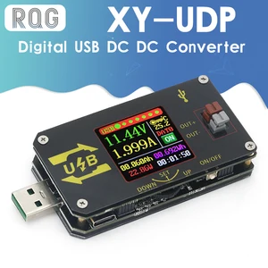 XY-UDP цифровой преобразователь постоянного тока с USB, CC CV 0,6-30 в, 5 В, 9 В, 12 В, 24 В, 2 А, 15 Вт, настольный Регулируемый источник питания