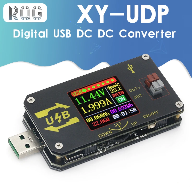 XY UDP цифровой USB DC преобразователь CC CV 0 6 30V 5V 9V 12V 24V 2A 15 Вт Мощность модуль для